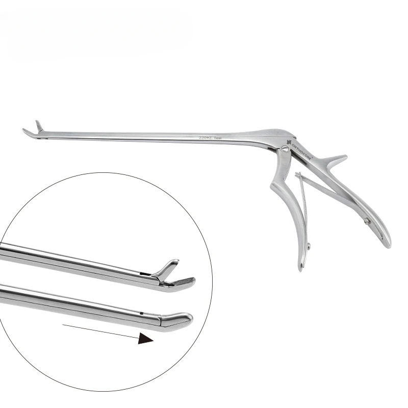 Animal vocal cord resection forceps elbow straight head nucleus pulposus forceps orthopedic instruments non-invasive vocal