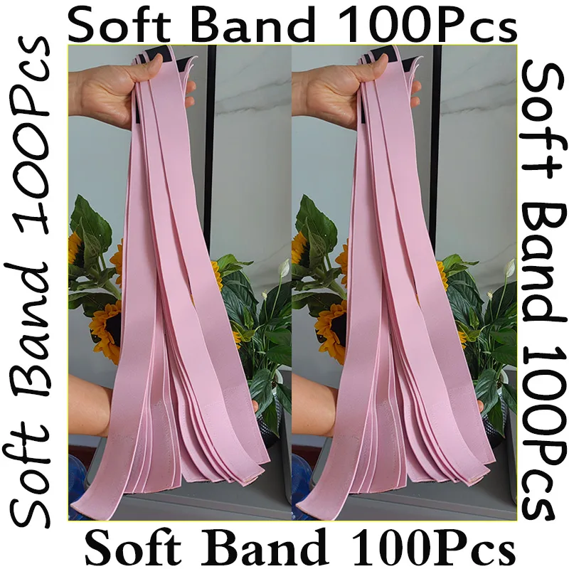 Soft Lace Melting Band 100Pcs Wholesale Elastic Band For Wigs Logo Custom Wig Holding Band Edge Wrap Wig Band Headband Lace Band