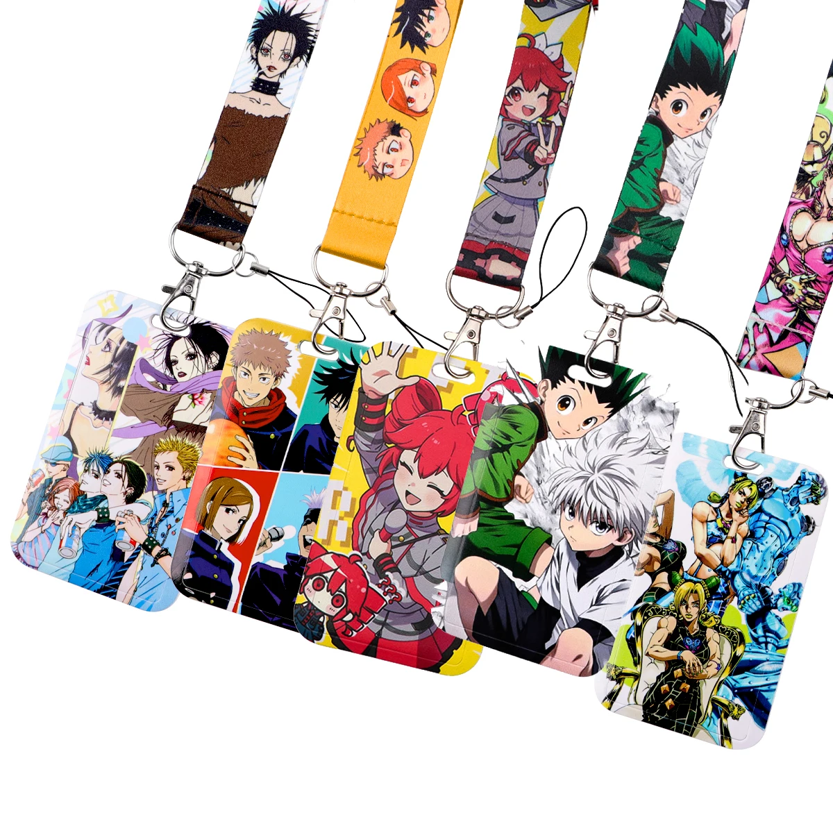 

Anime ID Card Holder Lanyard For Keys Cool Credential Holders Neck Straps for Fans Gift Badge Holder Keychain For Door Card