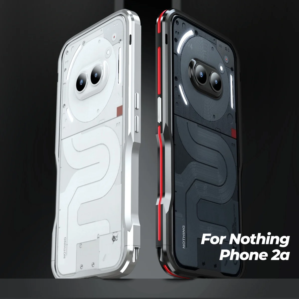 

Luxury Aluminum Armor Metal Frame Bumper Case For Nothing phone 3a Pro 2A Plus Lightweight Shockproof Protective Shell Cover
