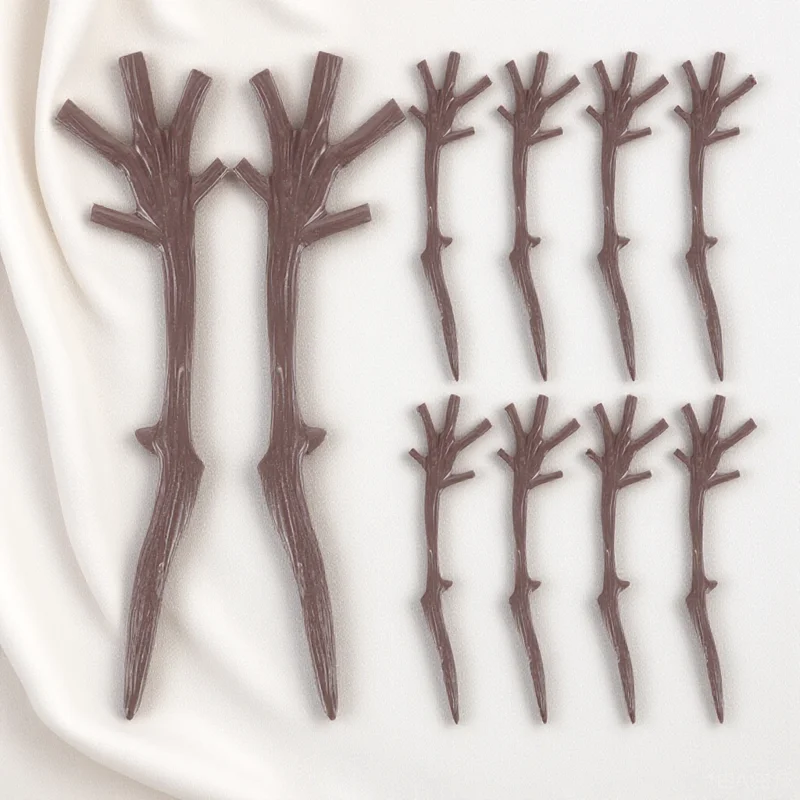 

100pcs Christmas Snowman Hand Plastic Branch Antlers DIY Decorations 78x20mm Pendant Accessories Custom Jewelry