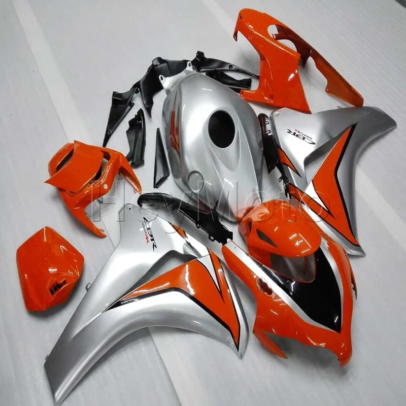 injection Fairings kit for CBR1000RR 2008 2009 2010 2011 orange silver CBR1000 RR 08-11 ABS plastic motor Fairings kit