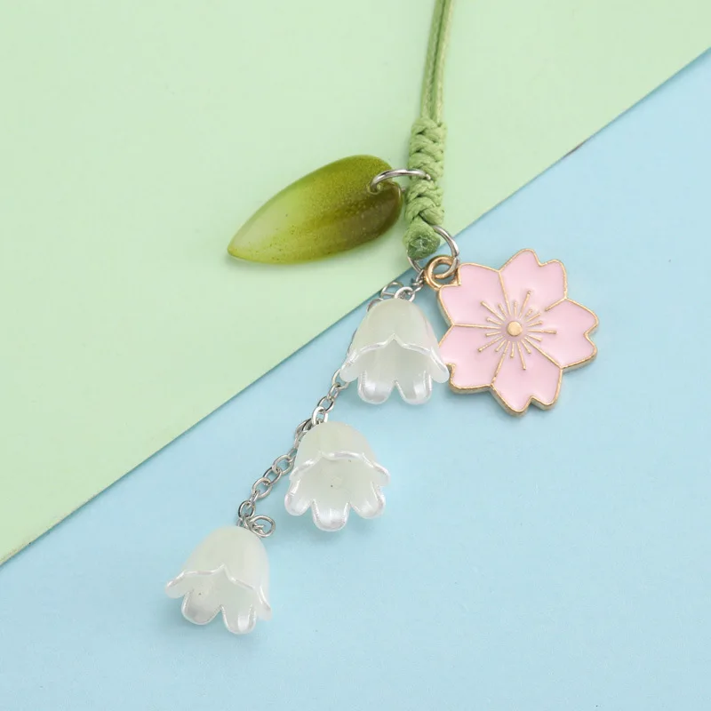 حزام الهاتف قصيرة سلسلة مفاتيح قصيرة سلسلة مفاتيح قصيرة قلادة الإبداعية حلي معلقة للزينة المفاتيح قلادة #5