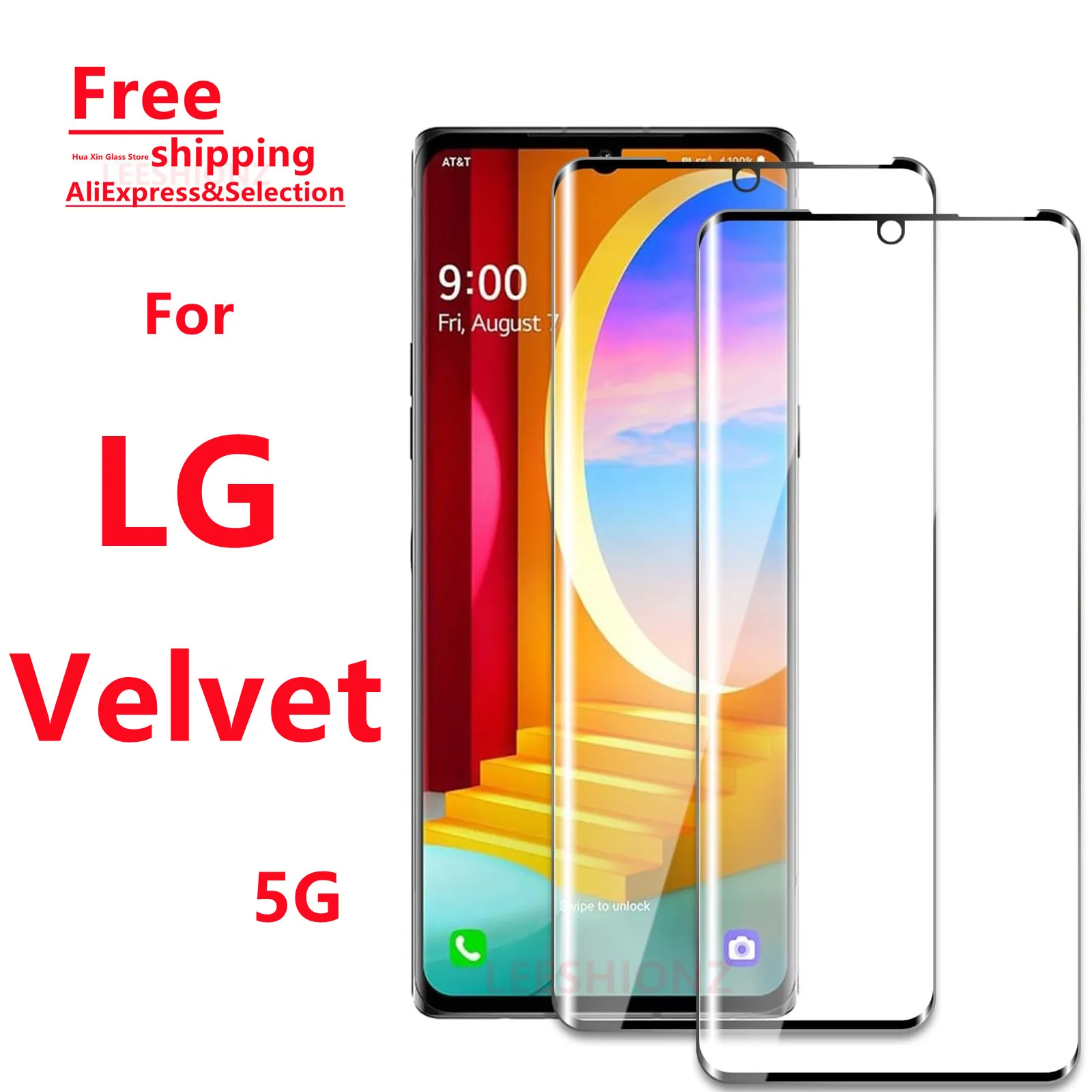 Protector de Pantalla de Vidrio Templado para LG Velvet 5G - Protección para Smartphone Compatible con la Serie LG Velvet 5G