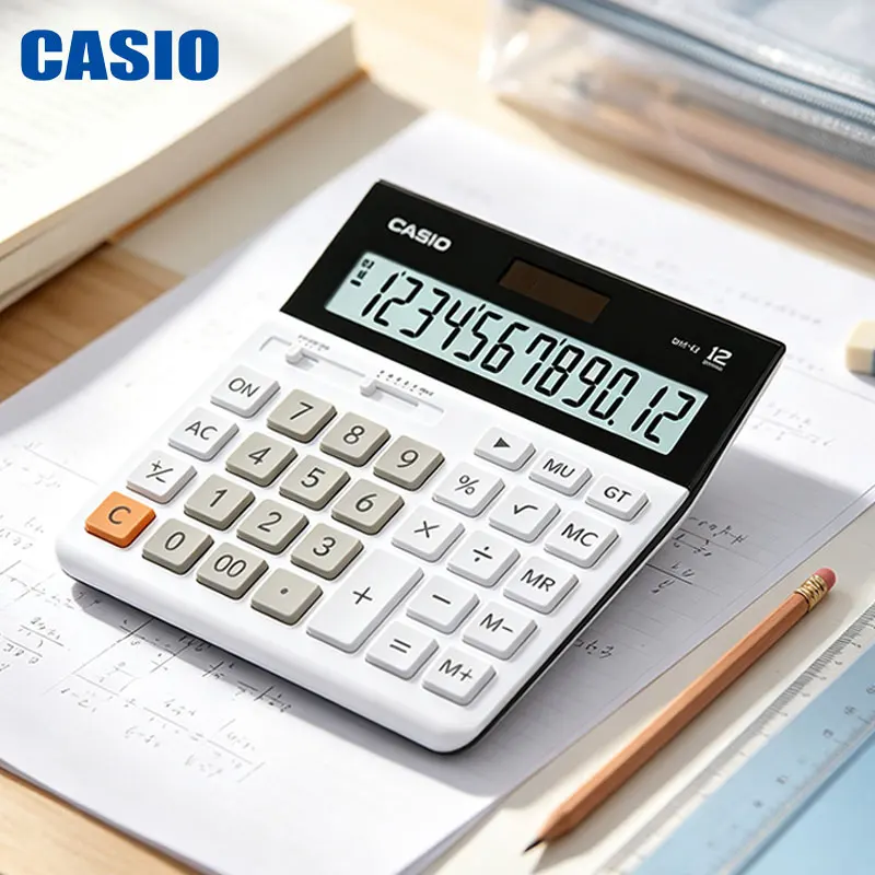 Casio DH-12/MH-12/DJ-120D/DH-14/MX-120B Administrative office desktop calculator, financial monthly report statistics