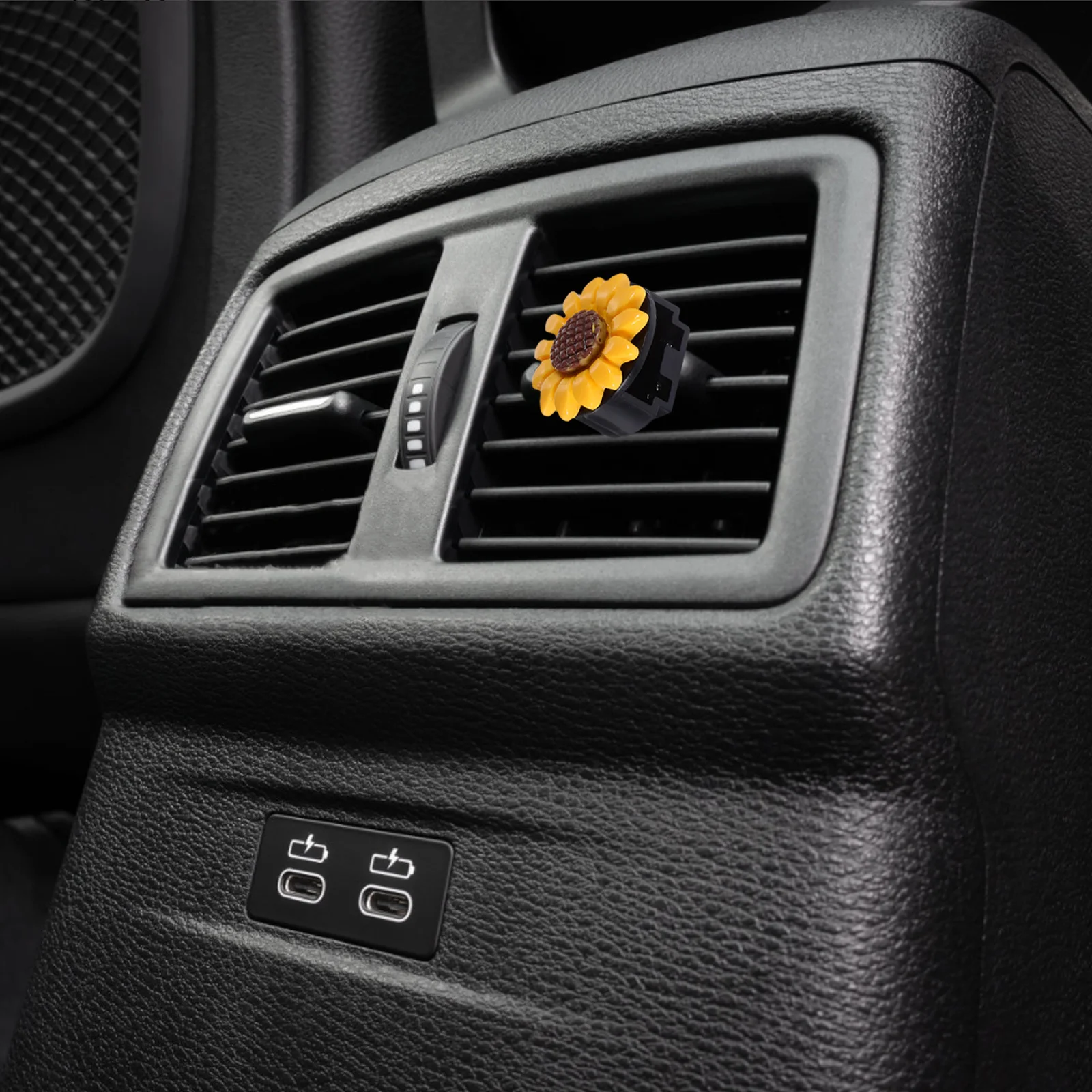 

6Pcs Car Air Vent Clips Flower Design Colorful Dashboard Accessories Charm Car Interior Decoration Clip Air Conditioning Outlet