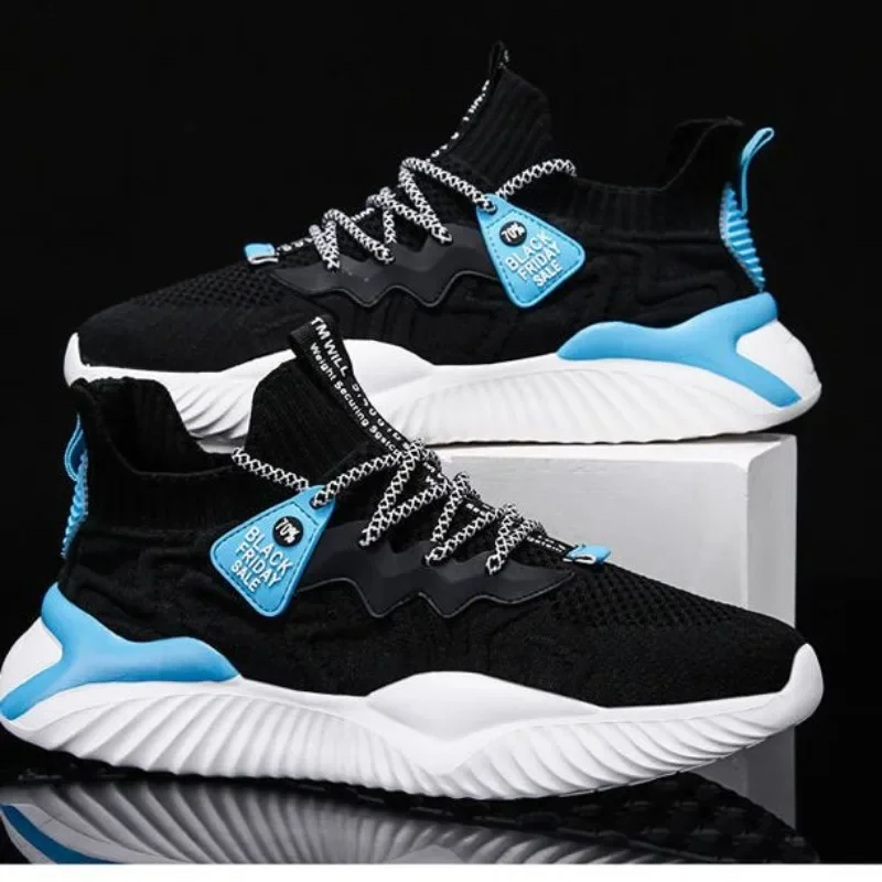 Men Shoes Summer New Foreign Trade Fish Mesh Breathable Thick Sole Soft Sole Comfortable Versatile Casual Trendy Shoes