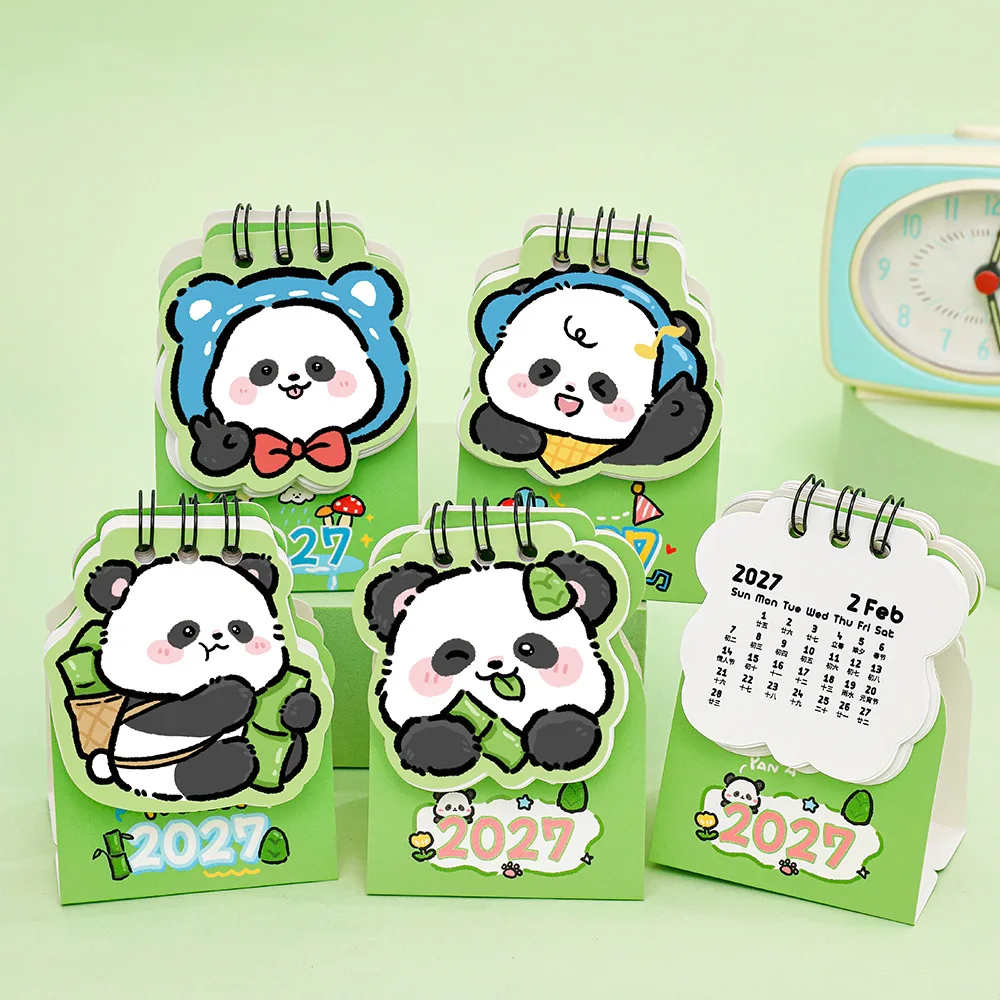 2027 Desk Calendar Mini Portable Travel Calendars Perfect For Home Office School Daily Schedule Planning Home Decor