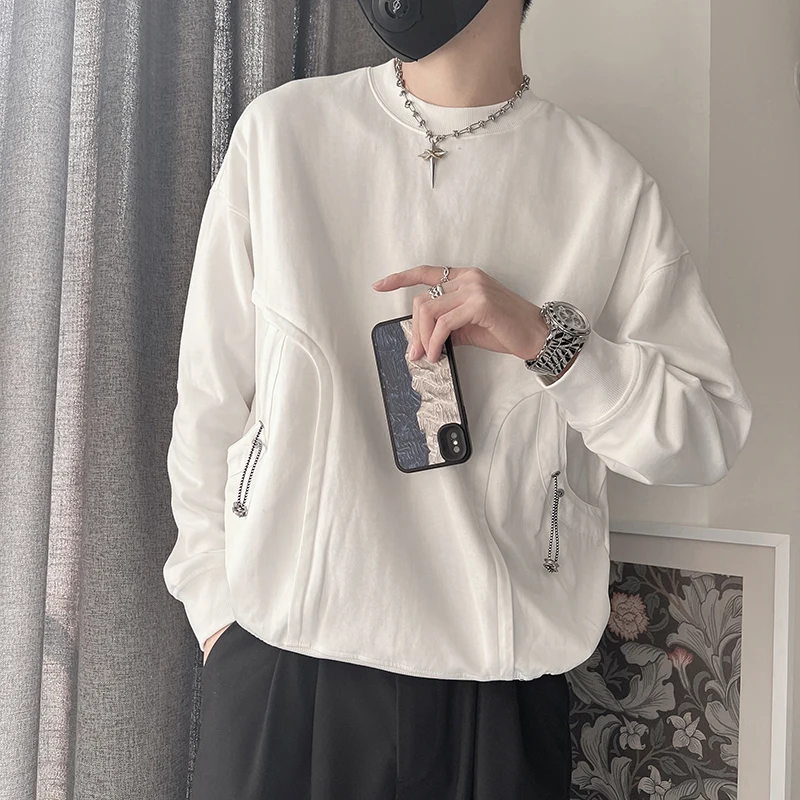 

Spring Autumn Men's Sweatshirt Print Long Sleeve Top Korean Fashion Streetwear Men Clothing Harajuku Cartoon Sweatshirt D52