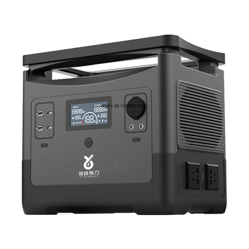 

LANPWR 2500 Вт ИБП резервный аккумулятор LiFePO4 мобильная портативная электростанция домашний солнечный генератор для кемпинга