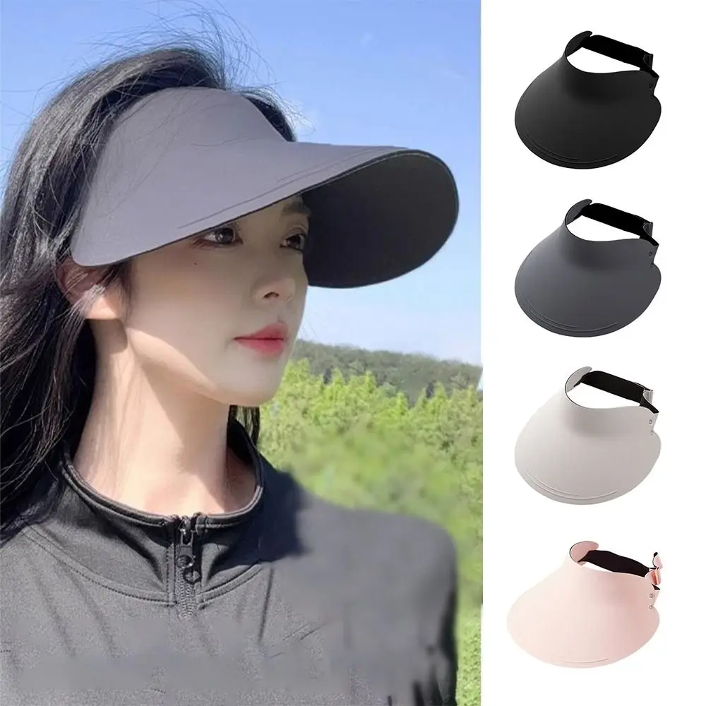 Nieuwe naadloze zonneschermhoed met brede vizierrand UPF 50+ strandhoeden UV-bescherming ademende zonnekap