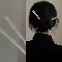 Ancient Style Resin Bamboo Knots Hairpin Jewelry Tiara Hair Sticks for Women Hanfu Minimalist Hair Clip Accessories Wedding Gift