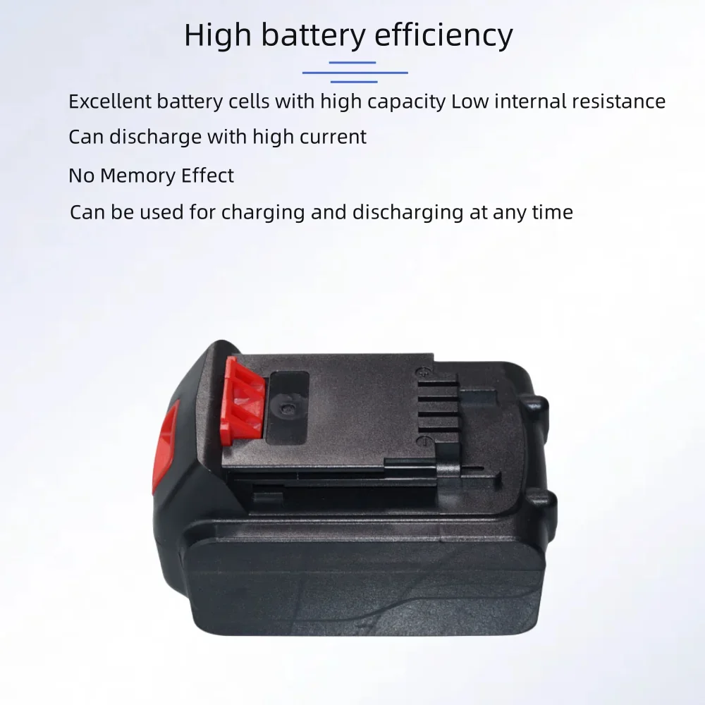 2024 NEW 20V 6000mAh/8000mAh/10000mAh Li-ion Rechargeable Battery for BLACK&DECKER LB20 LBX20 LBXR20 Power Tool Replacement