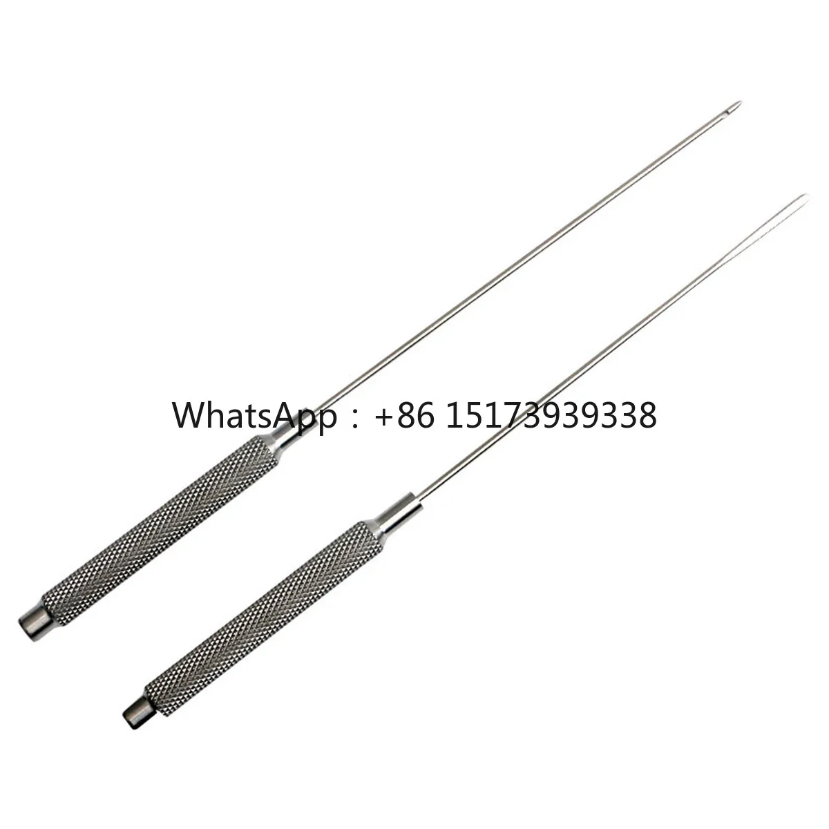 Facial Surgery Tool, Stainless Steel Thread Lift Dissector, Thread Guide, Blunt Tip Thread Passing With Hole