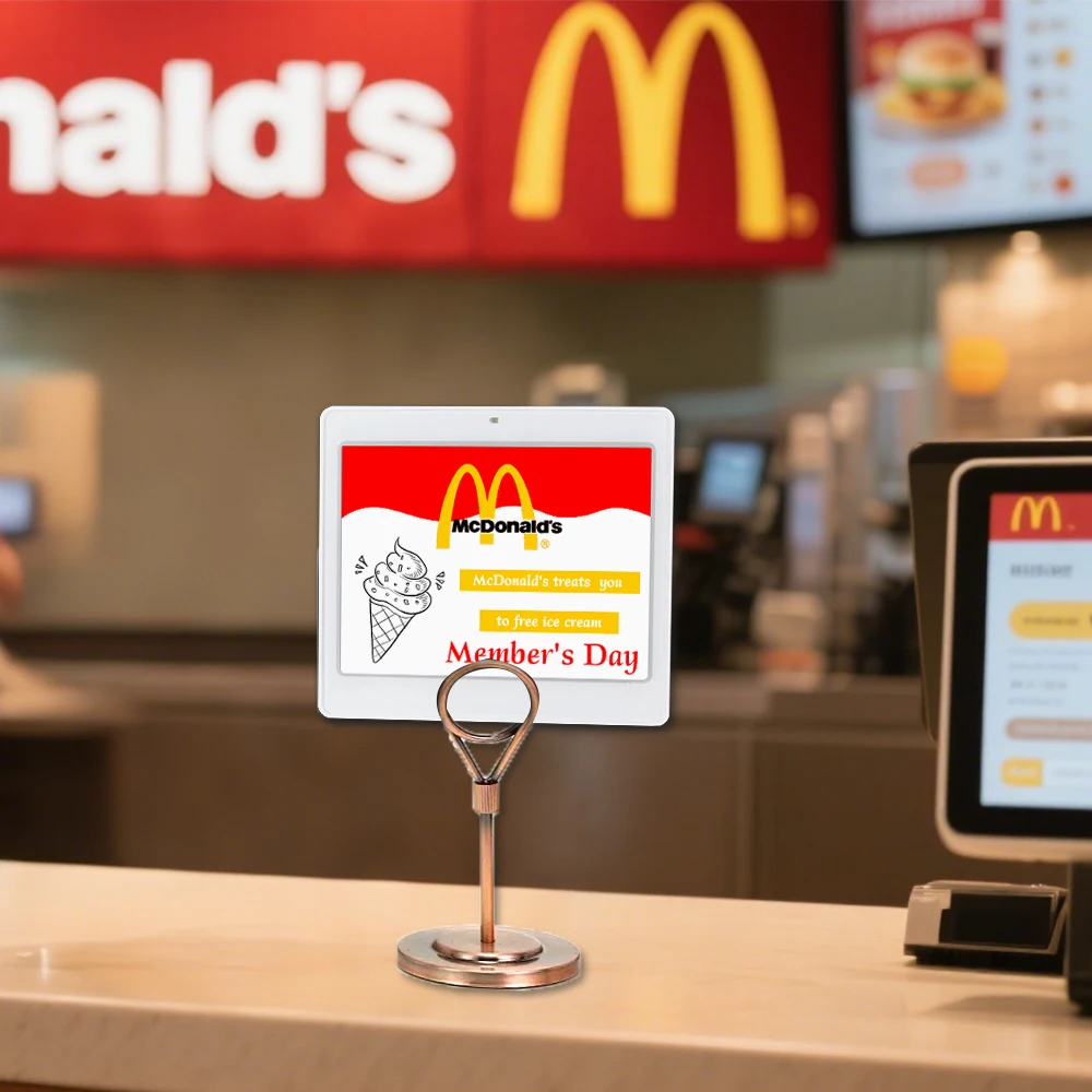 سوبر ماركت E Ink علامة السعر الرقمية ملصق الرف الإلكتروني Epaper 4.2 "BLE Esl Display بواسطة تطبيق الهاتف المحمول