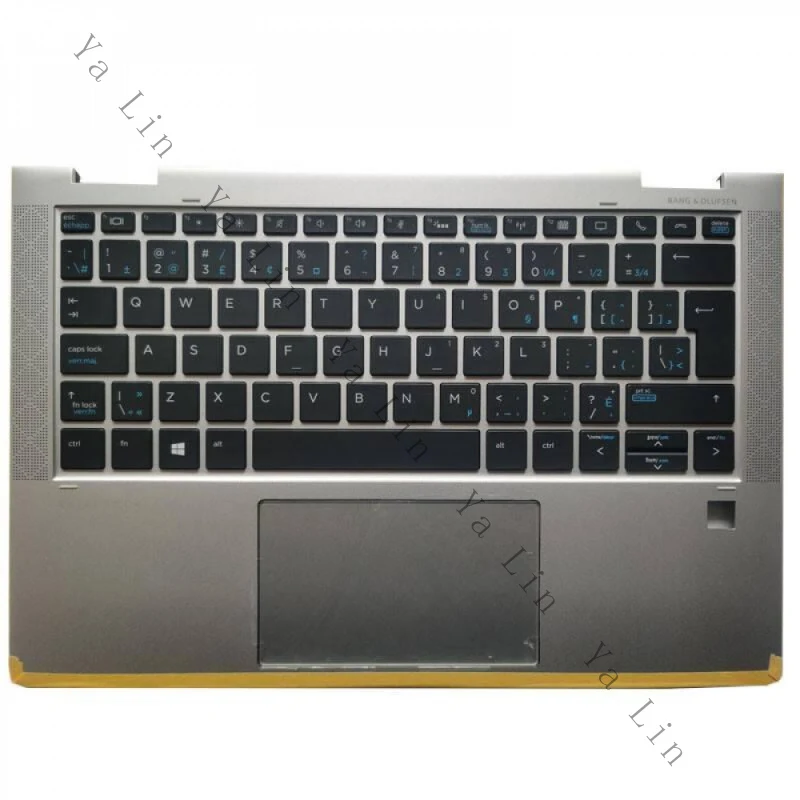 SS+Laptop PARA HP EliteBook X360 1030 G3 Reposamanos con Touchpad Teclado Francés Canadiense