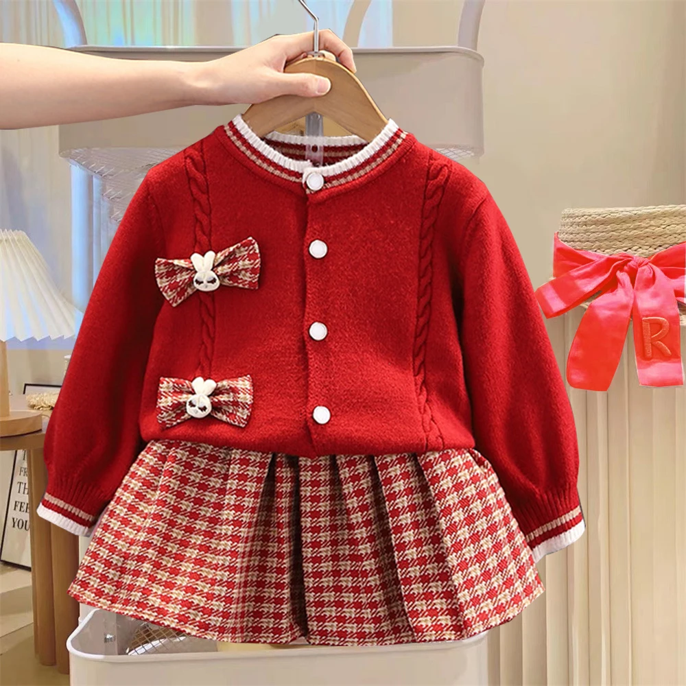 Spring and Autumn Long Sleeve Dress For Kids Girl Cute Lolita A-Line Outfit Clothing Fashion Doll Collar Children Dress Casual