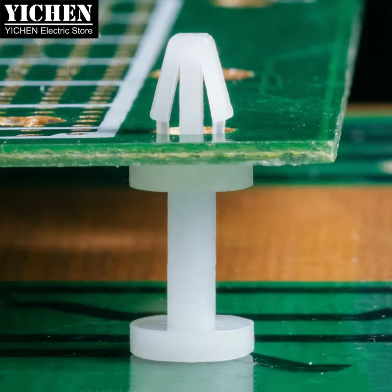 100pcs Nylon PA66 PCB Spacer Standoff Insulator Support Column 3mm Hole 5-15mm Height for Motherboard Circuit Board Mounting