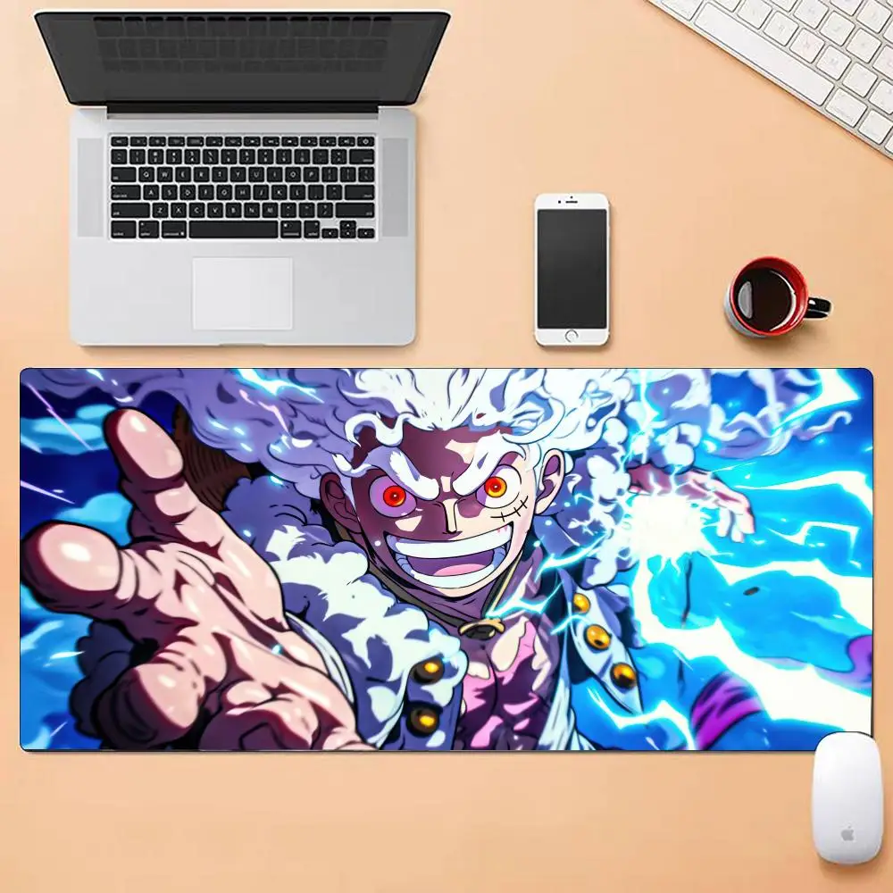 Cool Luffy One-piece Mouse Pad Multiple Sizes Large Square Computer Office Game Table Mats Rubber Anti-slip Mousepads