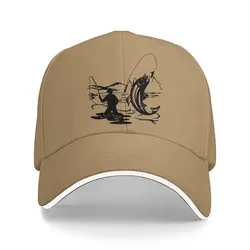 Fly Fishing Multicolor Hat Peaked Men's Cap Fly Fisherman Outdoorsman Personalized Visor Protection Hats