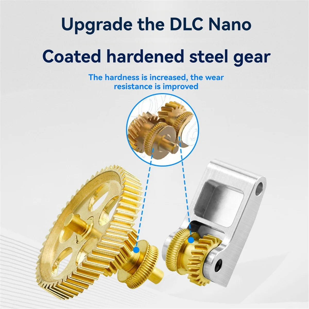 ABJZ Nanocoated Extrusiekop Gear Kit voor P1P, P1S, X1C 3D-printer Upgrade 3D-printeronderdelen