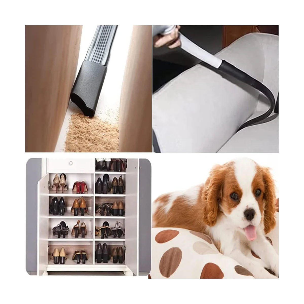 A14G-1 Accessori e accessori per aspirapolvere da 1/4 di pollice, ugello di fissaggio per spazzola per aspirapolvere per pulizia domestica, bocchetta a lancia flessibile