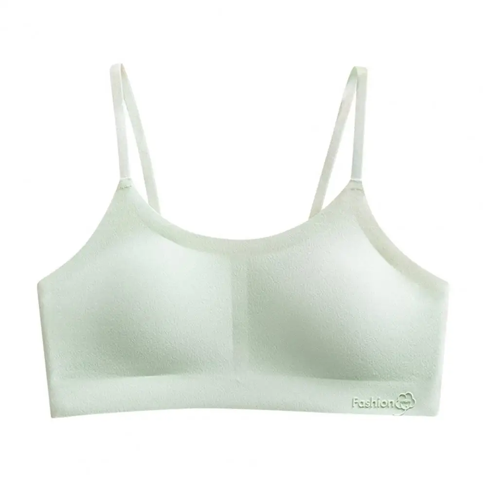 Soft Light Bra Training Bras for Teens Girls Sports Bra with Removable Pads Wire-free Cropped Cami Bra Comfortable Teen Women
