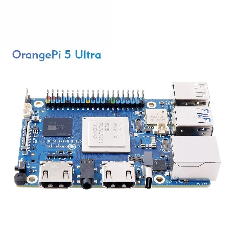Pi 5 Ultra 16g Ram Rk3588 Ddr5 كمبيوتر واحد Wifi + BT M2 Ssd 6tops Npu Orangepi5 Ultra Mini Pc Run Android12 Linux