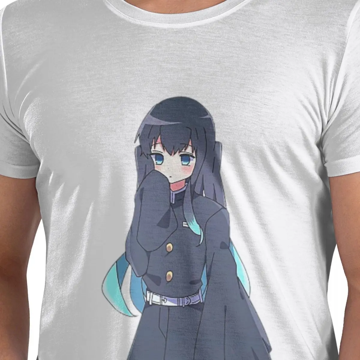 

Cute Muichiro Girl 100% Cotton T-Shirt Men's Funny T Shirts Men O-Neck Short Sleeve S-6XL