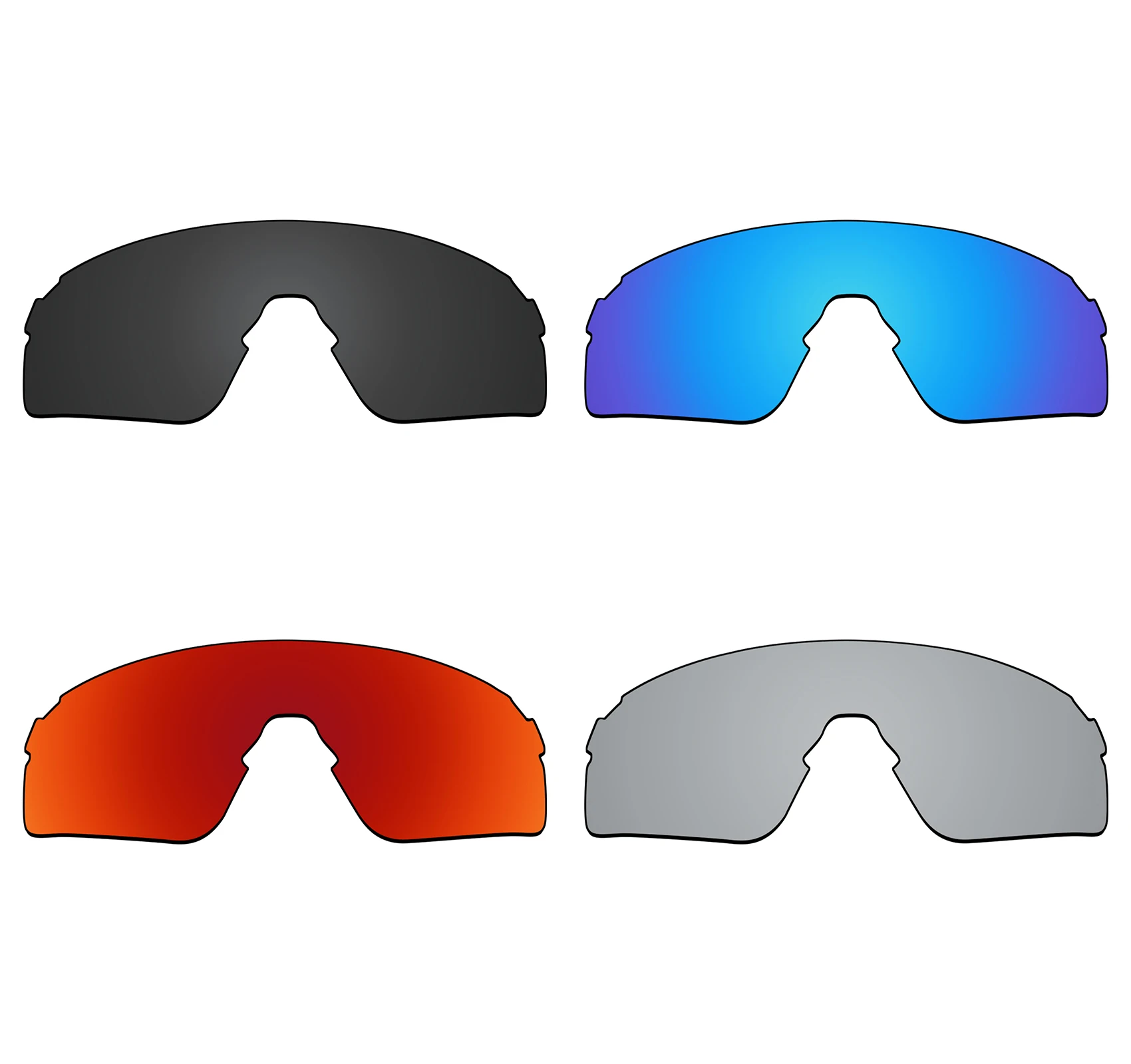 OOWLIT Polarized Lenses Replacements For Oakley EVZero Blades OO9454 & EVZero Blades Asian Fit OO9454A Sunglasses