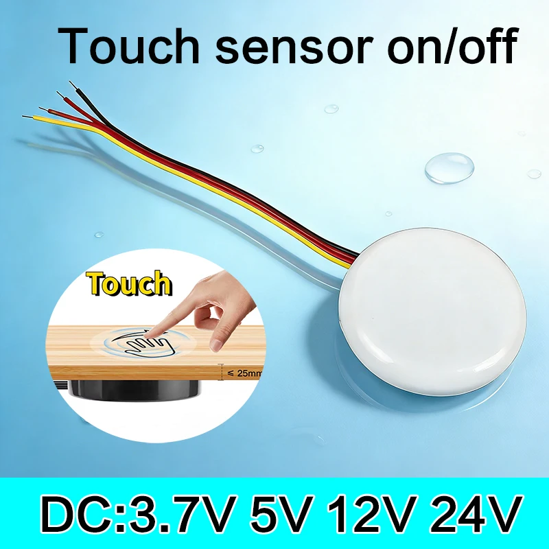 DC12V-24V Smart Touch Dimmer Switch 25Mm Wood Panel Led Lig…