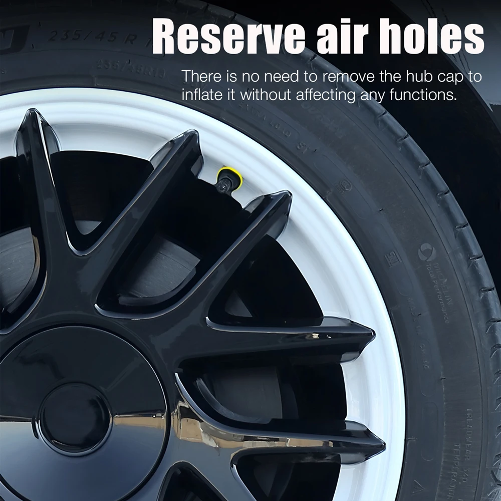 4 قطعة غطاء عجلة لطراز تسلا الجديد 3 هايلاند 2025 الأداء 18 بوصة HubCap استبدال السيارات غطاء حافة كاملة الملحقات