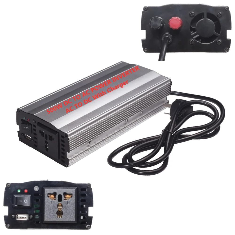 5000w 24VDC to AC110v  Modified Sine Wave Power Inverter with 10A AC Charger function