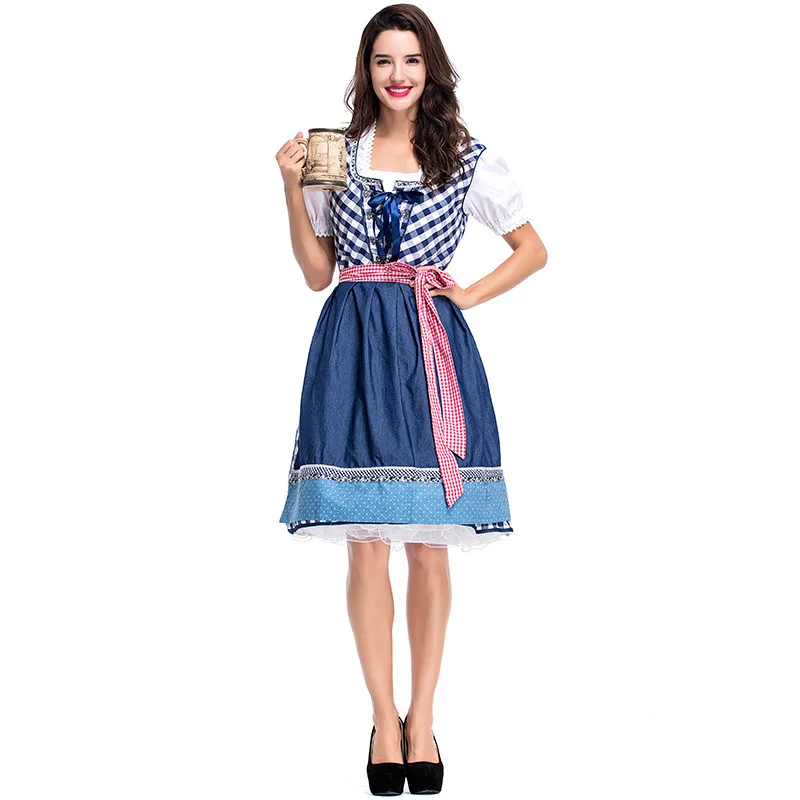 2025 Nuovo costume da celebrazione del festival della birra Beeril Costume da palcoscenico etnico da donna Abbigliamento tradizionale cinese estivo