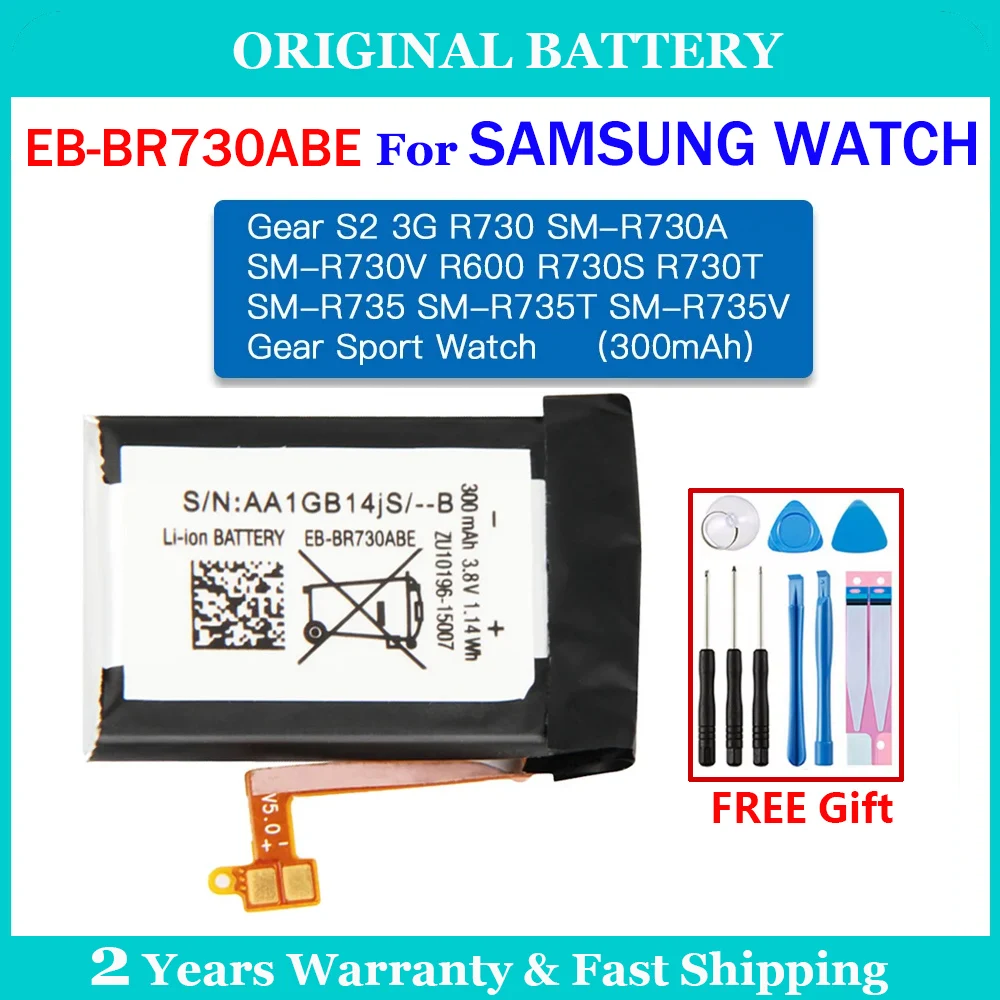 New Battery Genuine For Samsung Galaxy Watch Gear Live/S2 classic/Gear S4/Gear 1/Active 1 2 3/ Watch 3/ Gear S/Gear 2/WATCH 4