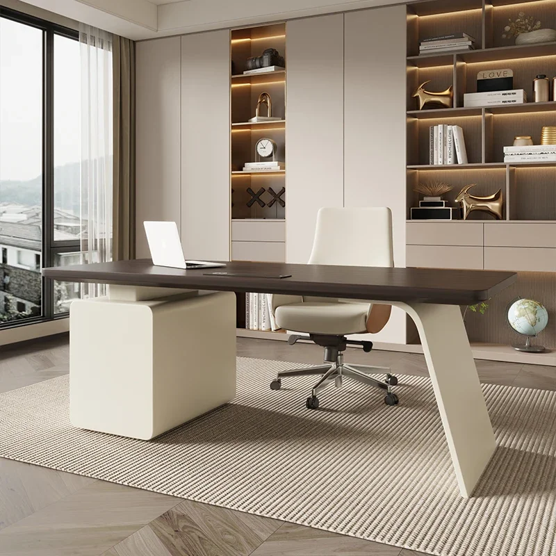

Italian Minimalism Office Desks Study Living Room Computer Executive Office Desk Modern Work Office Furniture مكاتب كمبيوتر FYOD
