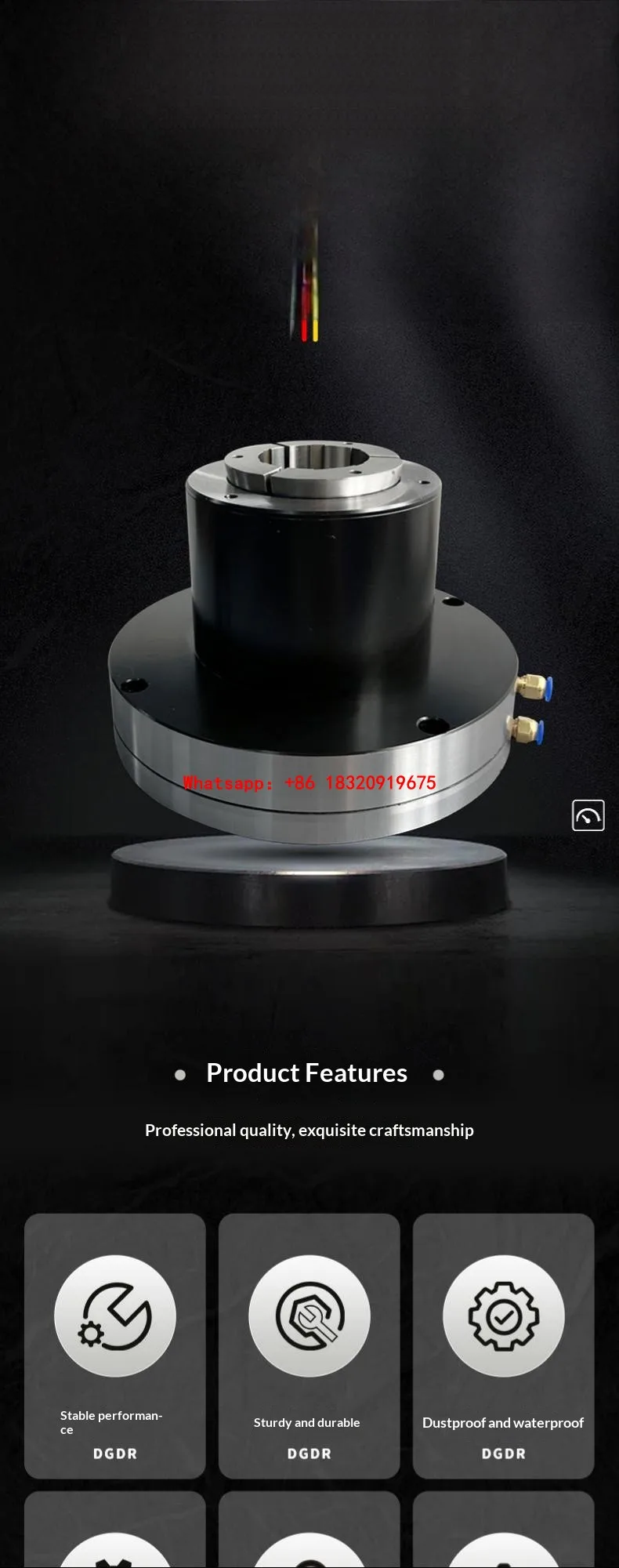 Cyclmotion CNC DAS-16C Stationary Pneumatic Collet Chuck Base – CNC Hydraulic/Pneumatic Collet Chuck Fixture