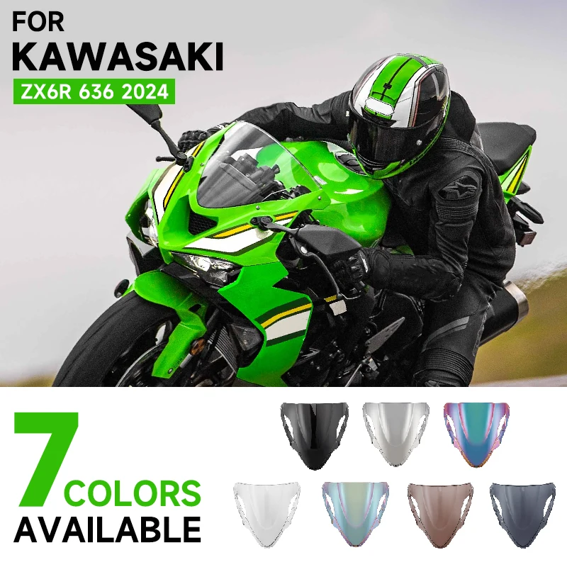 

Topteng Windshield Windscreen for Kawasaki ZX6R 636 2024