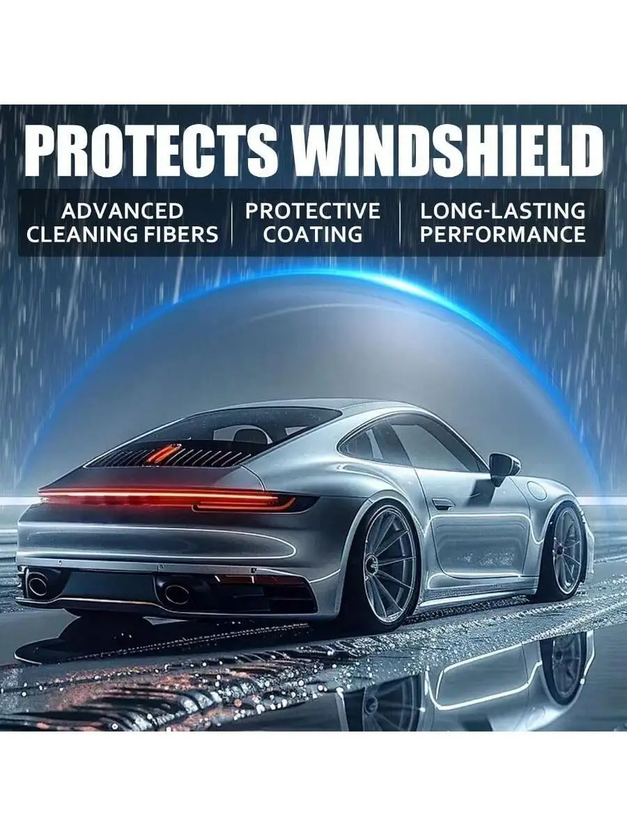 

2-Pack Car Windshield Cleaning Brush With Advanced Fibers And Protective Coating For Improved Visibility