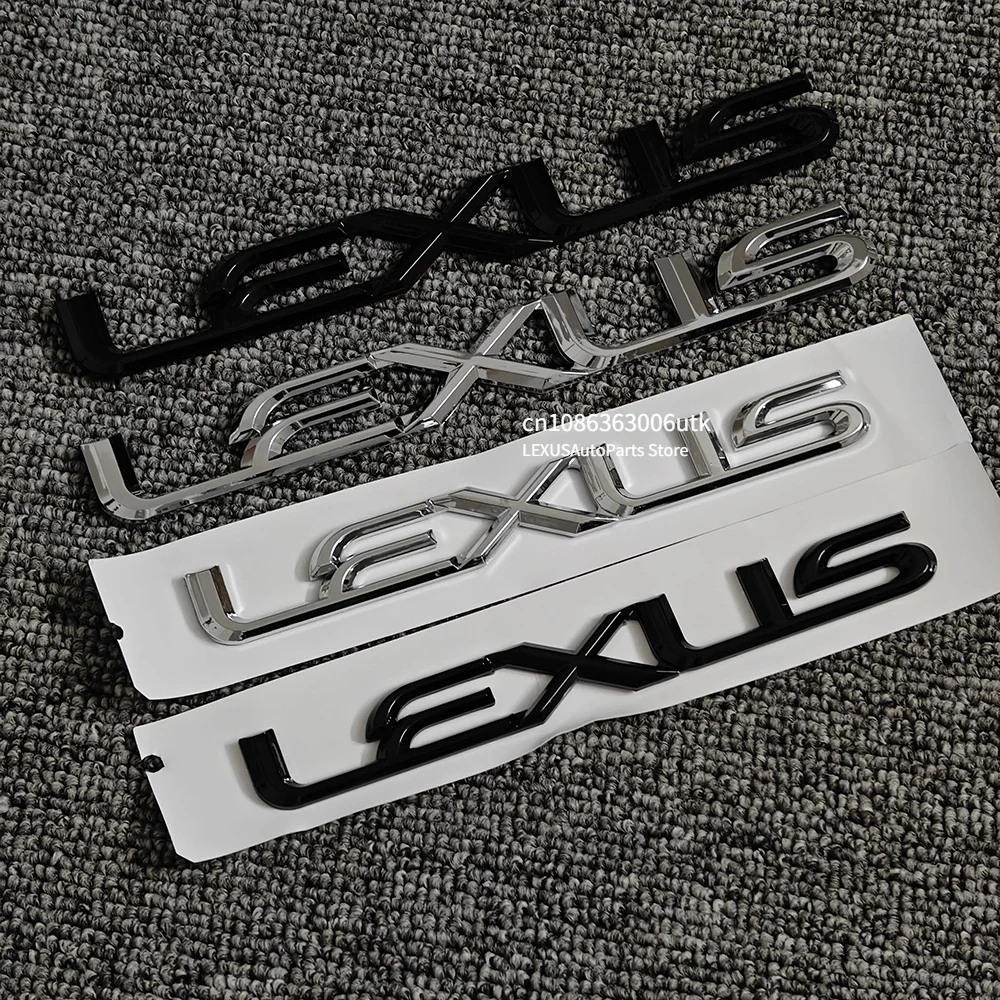 for LEXUS Same as the original car Letter Badge Logo 3D ABS Car Trunk Rear Sticker for LEXUS NX ES LX IS CT RX GS SL LS