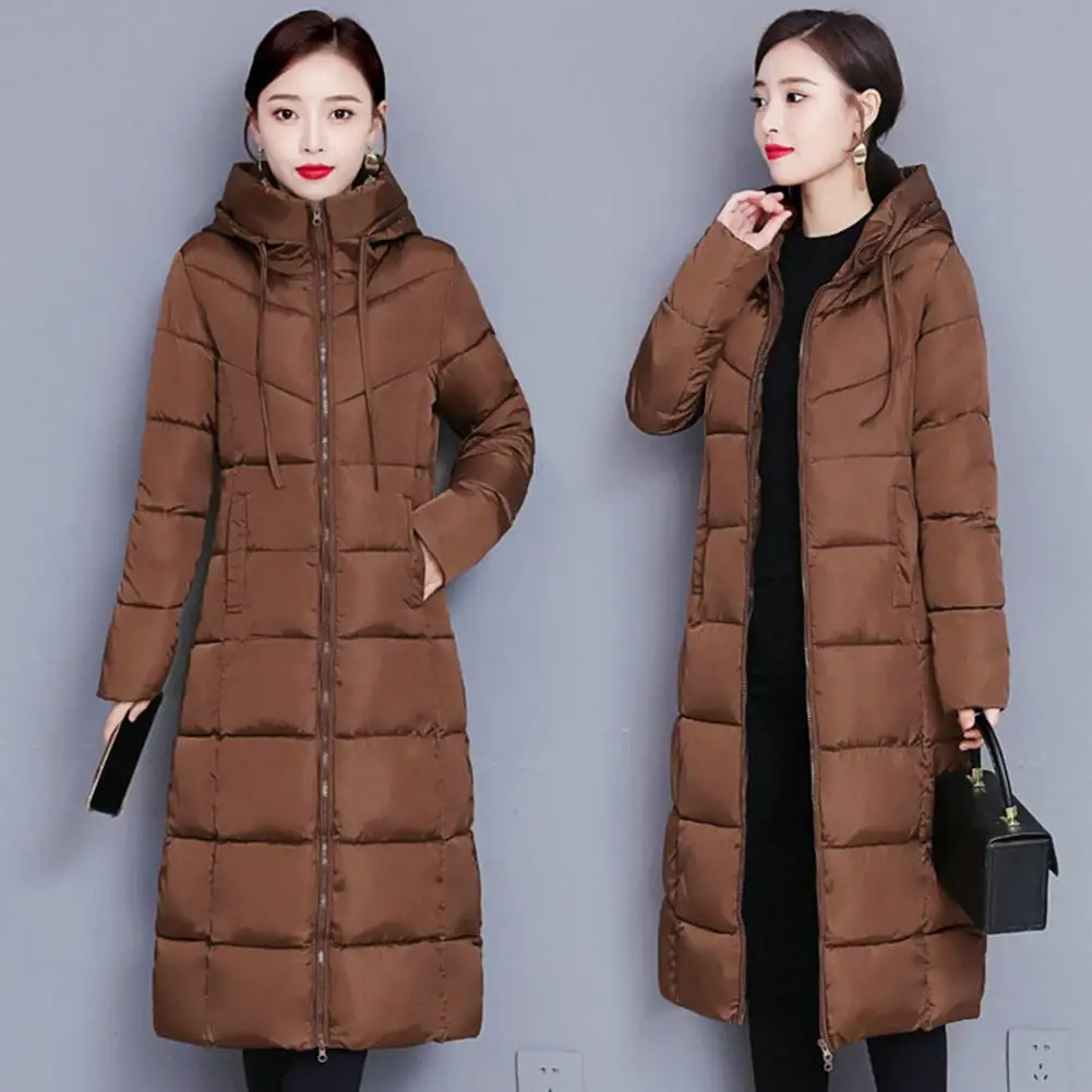 

Hat Thicken Hooded Down Coat Winter Women Light Thin White Duck Down Jacket Parkas Ladies Long Warm Big Size Puffer Outwears