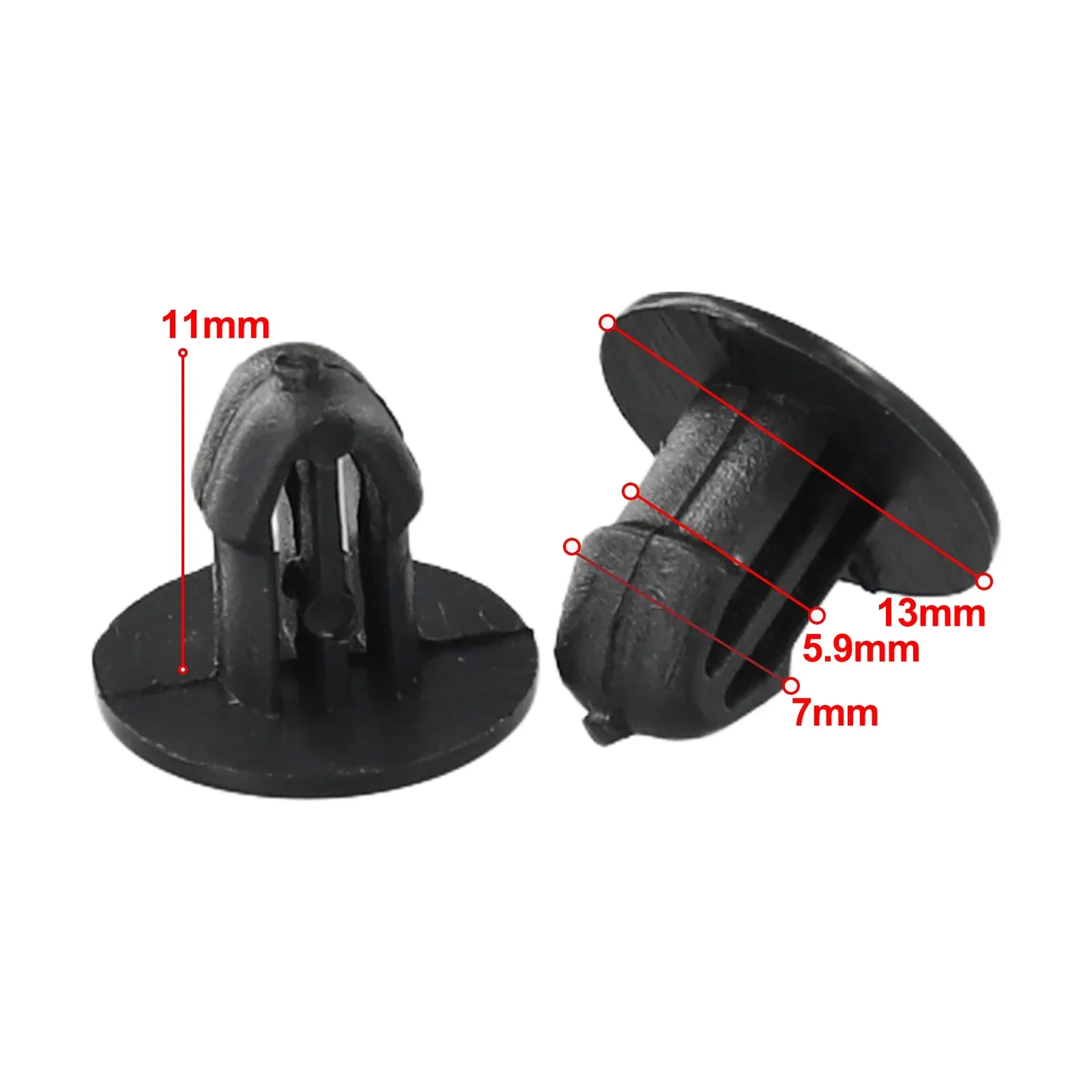 Для Acura Integra зажим для решетки капота для Civic Del Sol, длина штока 10 мм, как показано на рисунке, черный для Honda 91501-SL4-003