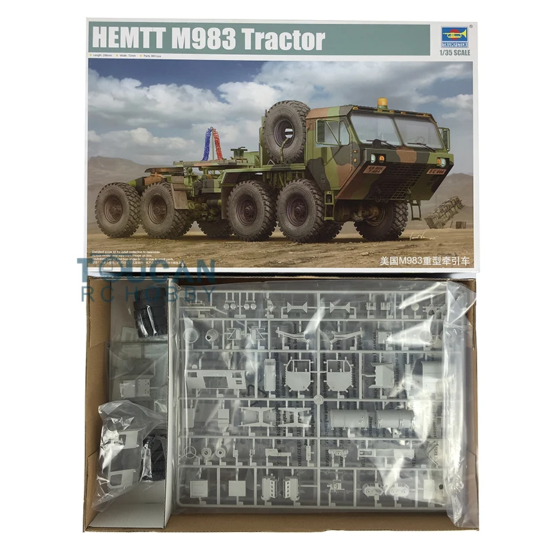 

Trumpeter 1/35 Scale 01021 HEMTT M983 Heavy Type Tractor Plastic Static Display Model Toy Building Kit Car TH05324