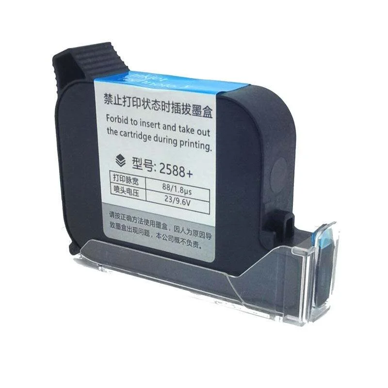Handheld Inkjet Printer Ink Cartridge with High Date Printing Adhesion Black Quick Drying Printer Ink Cartridge