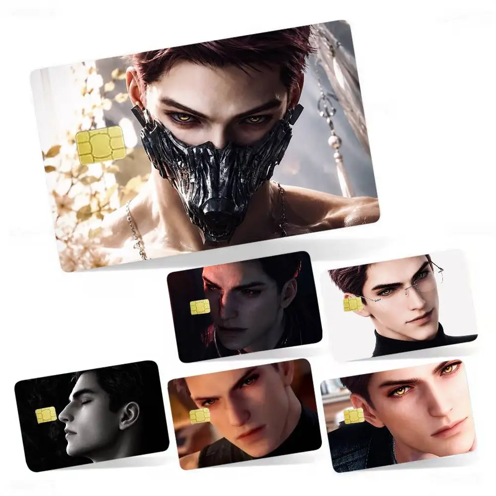 V-Valko Love and D-Deepspace 4pcs 1Set Card Stickers Small Waterproof Chip 4PCS Card Sticker Anti-Scratch