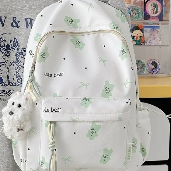 

​​2025 Cute Girls Backpack Stylish Large Capacity School Bag Versatile Casual Rucksack for Teens Trendy Commuter Daypack​