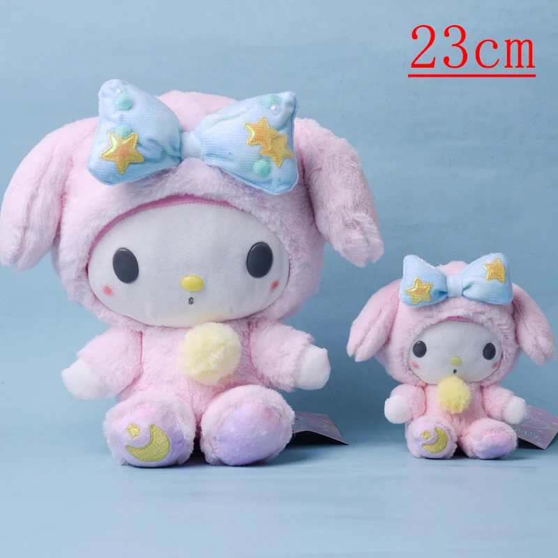 Sanrio Cartoon Kawali Kuromi Hello Kitty My Melody Cinnamoroll Pillow Plush Toys Soft Stuffed Dolls For Kids Birthday Gifts