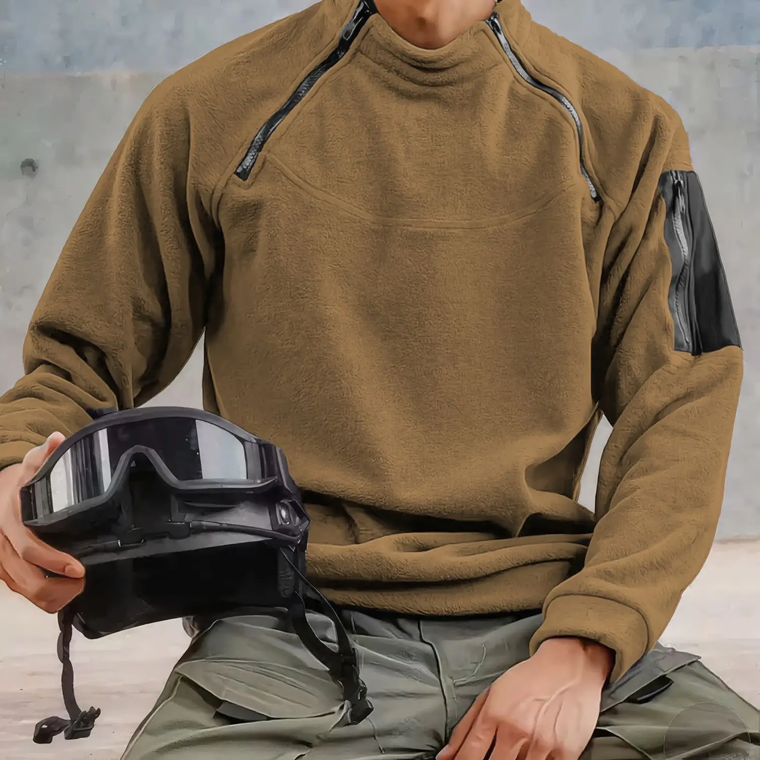 

Fashion Men's Winter SoftShell Motorcycle Tracksuit Army Fleece Jackets Hiking Suit Camping Fishing Climbing Tactical Clothing