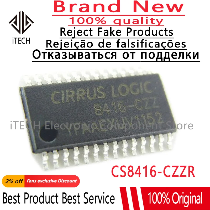 1 buah/lot CS8416 CS8416-CZZR Chip asli dalam stok