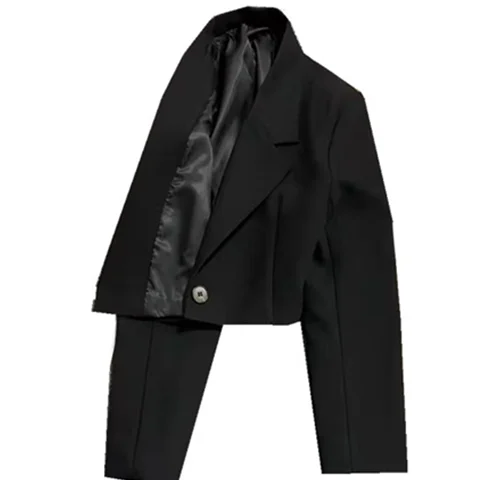 ブレザー 女性用 夏 レディーススーツ フリップカラー 日焼け防止 プラスサイズ 薄手 サイドスリット ワンボタン ベーシック 最新 フィット ビーズ装飾